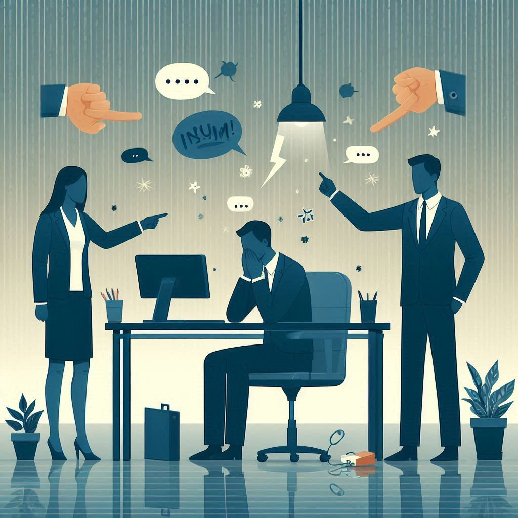 Mobbing, Gemobbt am Arbeitsplatz, Beleidigungen, gehänselt, Lustig machen, drüber lachen, auslachen, Unterstützung, Wie Sie Arbeitskollegen bei Mobbing helfen können