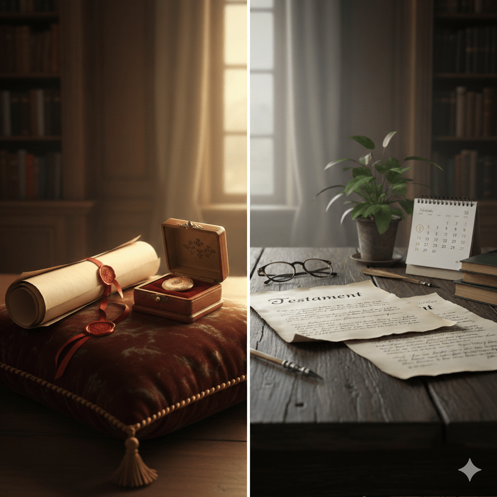 Testament, Erbrecht, Nachlassplanung, Pflichten des Erben, Erbschaft, Auflage, Vermächtnis